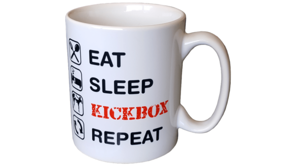 1) Coffee Mug Eat Sleep Kickbox Repeat