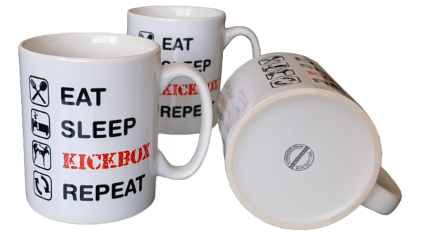 7) Coffee Mug Eat Sleep Kickbox Repeat