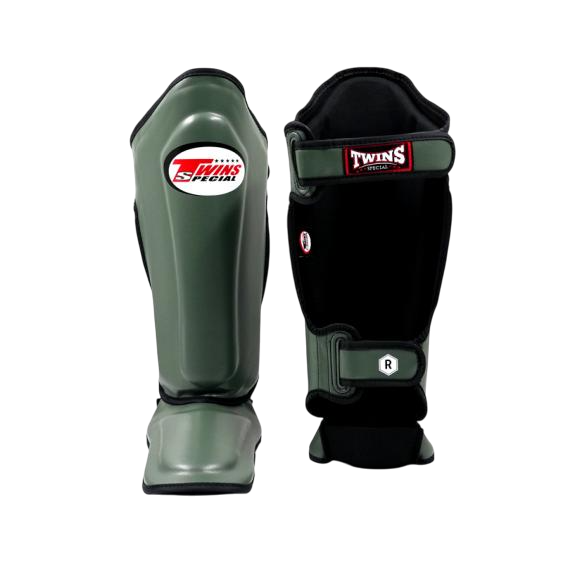Twins Shin Guards | SGL10 8 Twins Shin Guards - SGL10 - Olive 1